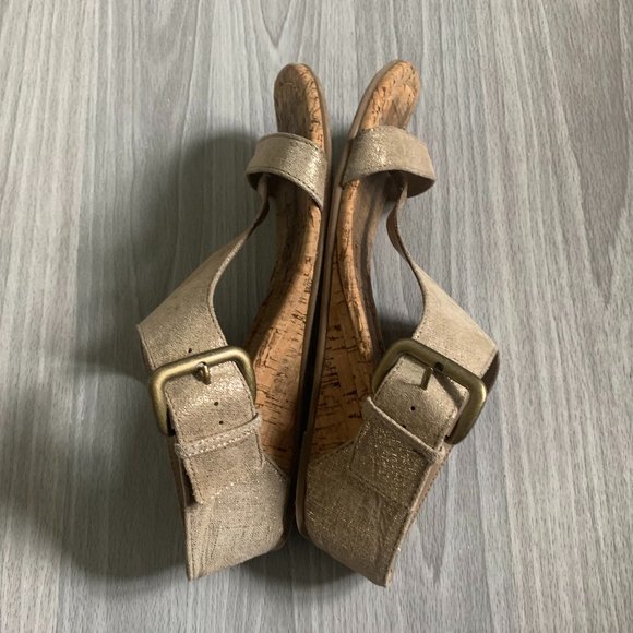 Donald J. Pliner Donni Cork Wedge Sandals 6.5 - Picture 8 of 10